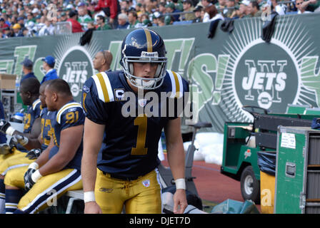 Oct 14, 2007 - New York New York, Stati Uniti d'America - NFL Football: i getti di NY vs Philadelphia Eagles al Giant Stadium. Eagles ha vinto 16-9 in NYC. (Credito Immagine: © Jeffrey Geller/ZUMA Press) Foto Stock