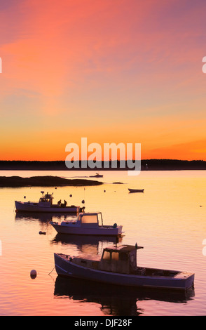 Sunrise, cinque isole, Maine, Stati Uniti d'America Foto Stock