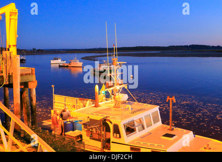 Sunrise, Porto, Pine Point, Maine, Stati Uniti d'America Foto Stock