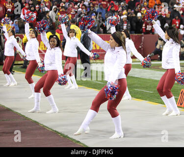 Landover, Maryland, Stati Uniti d'America. 25 Nov, 2013. Washington Redskins cheerleaders eseguire durante una stagione regolare corrispondenza tra Washington Redskins e San Francisco 49ers a FedEx in campo Landover, Maryland. Credito: Azione Sport Plus/Alamy Live News Foto Stock