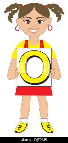 Alfabeto bambini disponibile come un vettore o illustrazione Raster Foto Stock