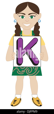 Alfabeto bambini disponibile come un vettore o illustrazione Raster Foto Stock