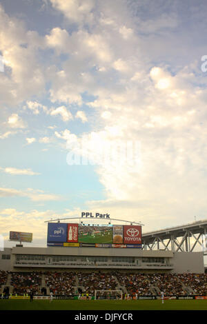 L'Unione di Philadelphia giocare presso il recentemente costruito PPL park di Chester, PA. (Credito Immagine: © Kate McGovern/Southcreek globale/ZUMApress.com) Foto Stock