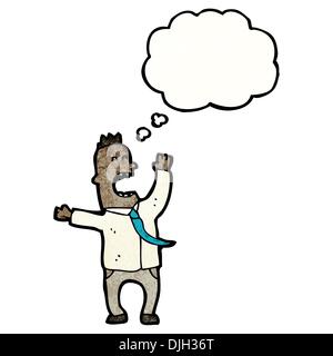 Cartoon retrò con texture. Isolato su bianco. Illustrazione Vettoriale