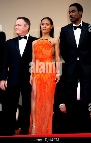 Jada Pinkett Smith e Chris Rock 'Madagascar 3: Europa's Most Wanted' premiere- durante il sessantacinquesimo Festival di Cannes Cannes Francia Foto Stock