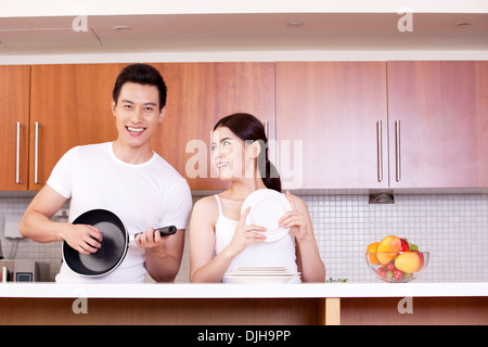 Coppia orientale, amanti Foto Stock