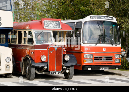 Il Museo di filobus a Belton Road Sandtoft Doncaster South Yorkshire DN8 5SX Foto Stock