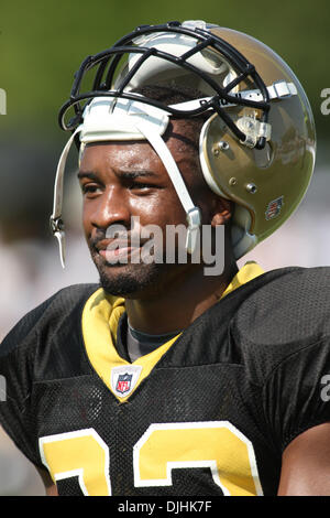 Luglio 31, 2010 - New Orleans, Louisiana, Stati Uniti d'America - 31 Luglio 2010: Santi Jabari Greer (33) durante il New Orleans Saints Training Camp..Credito - Donald pagina / Southcreek globale. (Credito Immagine: © Southcreek globale/ZUMApress.com) Foto Stock