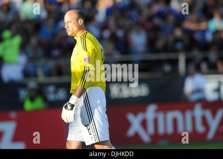 Luglio 31, 2010 - Santa Clara, California, Stati Uniti d'America - 31 Luglio 2010: Seattle sirene GK Kasey Keller (18) si prepara per il calcio di inizio durante il match di MLS tra il San Jose terremoti e sirene di Seattle a Buck Shaw Stadium di Santa Clara, CA. La visita di sirene ha vinto 1-0 e prelevare il secondo patrimonio annuale Cup..Mandatory Credit: Matt Cohen / Southcreek globale ( Foto Stock