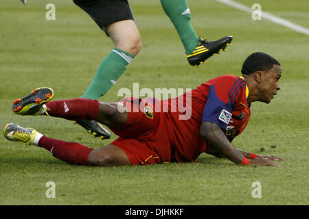 Luglio 31, 2010 - Sandy, Utah, Stati Uniti d'America - 31 Luglio 2010: avanti Robbie Findley (10). Real Salt Lake prendere DC Uniti 3-0 per una casa di vincere in Rio Tinto Stadium..Mandatory Credit: stephen Holt / Southcreek media globali di credito (Immagine: © Southcreek globale/ZUMApress.com) Foto Stock