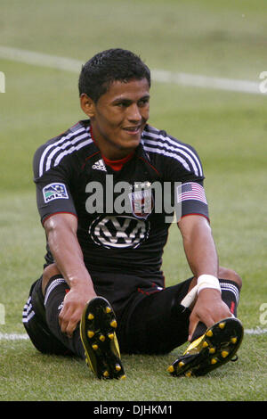 Luglio 31, 2010 - Sandy, Utah, Stati Uniti d'America - 31 Luglio 2010: DC Regno centrocampista Andy Najar (14) durante la loro perdita 3-0 contro il Real Salt Lake in Rio Tinto Stadium a Sandy, Utah..Mandatory Credit: stephen Holt / Southcreek media globali di credito (Immagine: © Southcreek globale/ZUMApress.com) Foto Stock