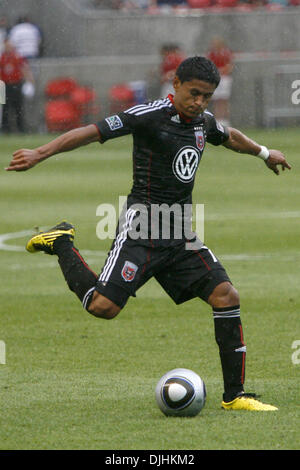 Luglio 31, 2010 - Sandy, Utah, Stati Uniti d'America - 31 Luglio 2010: DC Regno centrocampista Andy Najar (14) durante la loro perdita 3-0 contro il Real Salt Lake in Rio Tinto Stadium a Sandy, Utah..Mandatory Credit: stephen Holt / Southcreek media globali di credito (Immagine: © Southcreek globale/ZUMApress.com) Foto Stock