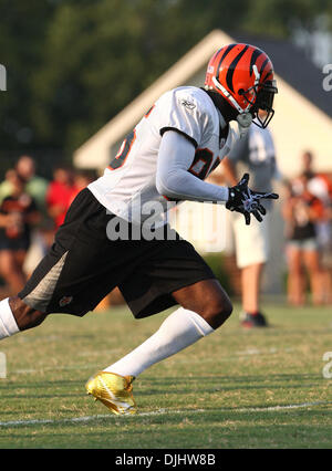 Agosto 04, 2010 - Georgetown, Kentucky, Stati Uniti d'America - 04 agosto 2010: Cincinnati Bengals wide receiver Ochocinco Ciad (85) durante il training camp azione su Mercoledì sera da Georgetown Ky. Credito: Wayne Litmer / Southcreek globale di credito (Immagine: Â© Southcreek globale/ZUMApress.com) Foto Stock