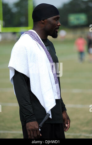 Agosto 04, 2010 - Westminster, Maryland, Stati Uniti d'America - 04 August 2010: Baltimore Ravens wide receiver Derrick Mason (85) durante la Ravens training camp a McDaniel College di Westminster, MD...credito obbligatorio: Russell Tracy / Southcreek globale di credito (Immagine: Â© Southcreek globale/ZUMApress.com) Foto Stock