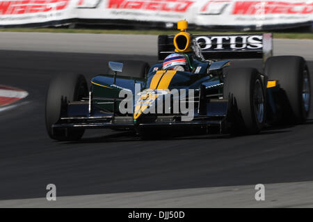 Agosto 07, 2010 - Lexington, Ohio, Stati Uniti d'America - 7 Agosto, 2010; KV Racing Technology Lotus Takuma Sato pratiche per la Izod IndyCar Series Honda Indy 200 presso il Mid-Ohio Sports Car Course in Lexington, Ohio..Credito: Sarà Schneekloth / Southcreek globale di credito (Immagine: © Southcreek globale/ZUMApress.com) Foto Stock