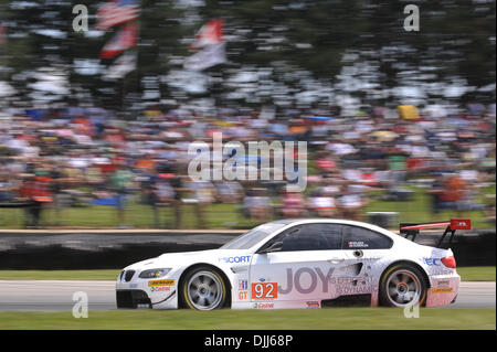 Il 7 agosto, 2010; Bill Auberlen e Tommy Milner della BMW Rahal Letterman Racing Team BMW M3 GT gare durante l'American LeMans Series Mid-Ohio Sports Car Challenge a Mid-Ohio Sports Car Course in Lexington, Ohio. Auberlen e Milner è andato a finire terzo nella categoria GT. (Credito Immagine: © sarà Schneekloth/Southcreek globale/ZUMApress.com) Foto Stock