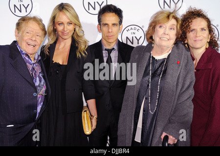 Jerry Stiller Christine Taylor Ben Stiller Anne Meara e Amy Stiller 2012 Made In NY Awards a Gracie Mansion New York City Foto Stock