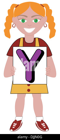 Alfabeto bambini disponibile come un vettore o illustrazione Raster Foto Stock