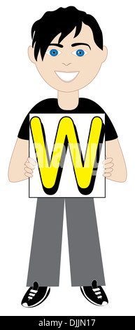 Alfabeto bambini disponibile come un vettore o illustrazione Raster Foto Stock