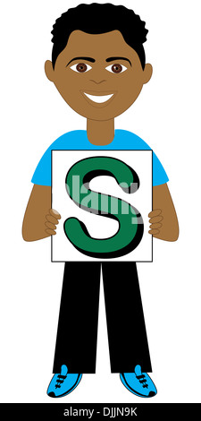 Alfabeto bambini disponibile come un vettore o illustrazione Raster Foto Stock