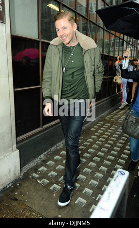 Il Professor verde arriva in corrispondenza della BBC Radio One Studios di Londra - Inghilterra - 07.06.12 Foto Stock