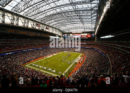 Agosto 28, 2010 - Houston, Texas, Stati Uniti d'America - Ampia angolazione di Reliant Stadium prima la partita contro Dallas Cowboys. Houston Texans sconfitta Dallas Cowboys 23-7 al Reliant Stadium di Houston, Texas. (Credito Immagine: © Anthony Vasser/Southcreek globale/ZUMApress.com) Foto Stock