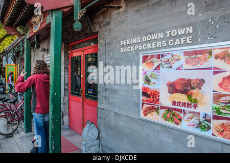 "NanLuoGu Xiang' Huton a Pechino in Cina Foto Stock