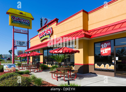 Popeye's pollo e biscotti ristorante, International Drive, Orlando, Florida centrale, STATI UNITI D'AMERICA Foto Stock