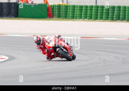 Sett. 07, 2010 - Misano Adriatico, Italia - Nicky Hayden su Ducati (USA #46) al GP di San Marino a Misano Adriatico, Italia. (Credito Immagine: © Andrea Ranalli/Southcreek globale/ZUMApress.com) Foto Stock