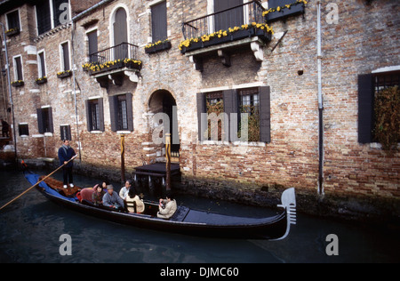 Gondole, Canal, Venezia, veneto, Italia, Europa Foto Stock