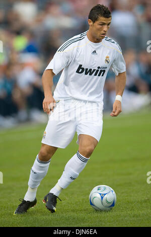 07 Agosto 2009: Real Madrid centrocampista Cristiano Ronaldo #9 in azione durante una FIFA amichevole internazionale partita di calcio tra il Real Madrid e il Toronto FC..il Real Madrid vince 5-1. (Credito Immagine: © Southcreek globale/ZUMApress.com) Foto Stock