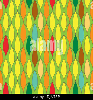 Absract vettore luminoso sullo sfondo senza giunture con cerchi Foto Stock