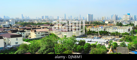 Vista sobborgo di Bangkok nella giornata del sole. Della Thailandia Foto Stock