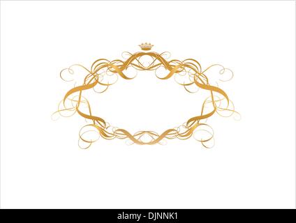 Vettore di elementi ornamentali. Usi suggeriti: inclinare il telaio e i dettagli di angolo. . Illustrazione Vettoriale. Illustrazione Vettoriale