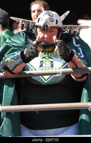 Oct 12, 2008 - New York New York, Stati Uniti d'America - ventilatori a NY getti vs il Cincinatti Bengals a Stadio Giant.i getti vinto 26-14. (Credito Immagine: © Jeffrey Geller/ZUMA Press) Foto Stock