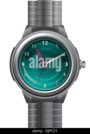 Orologi di lusso isolato su bianco Illustrazione Vettoriale