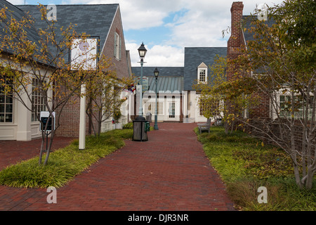 Storico Yorktown nel Colonial National Historical Park in Virginia. Foto Stock