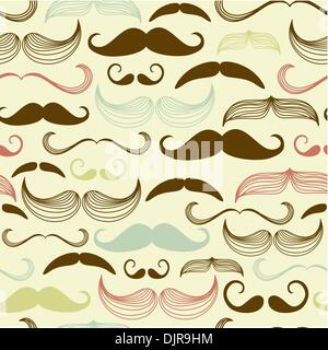 Art Deco Flower seamless pattern, in stile retrò, illustrazione vettoriale Illustrazione Vettoriale