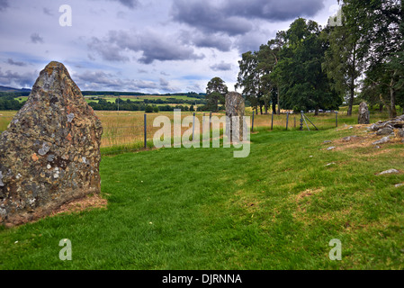 Corrimony Cairn è di 4000 anni un chambered cairn è un monumento sepolcrale Foto Stock