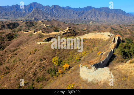 La Grande Muraglia della Cina, Gubeikou, Miyun, Cina Foto Stock