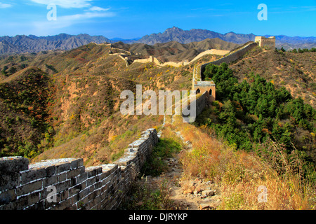 La Grande Muraglia della Cina, Gubeikou, Miyun, Cina Foto Stock