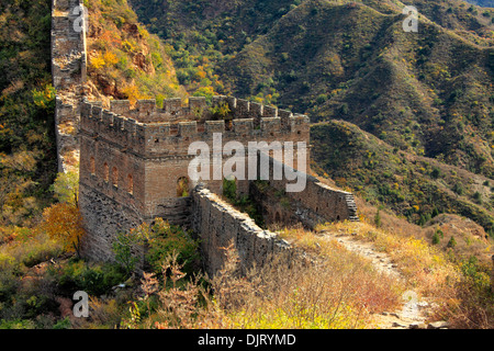 La Grande Muraglia della Cina, Gubeikou, Miyun, Cina Foto Stock