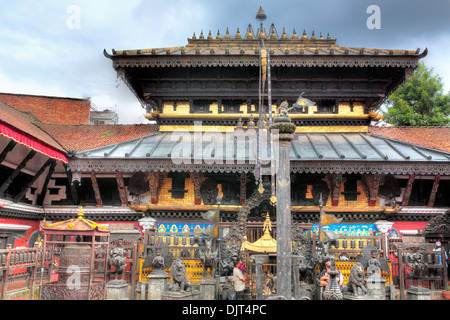Rudra Varna Mahavihar tempio buddista, Patan, Lalitpur, Nepal Foto Stock