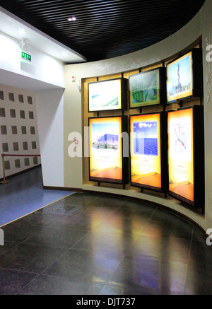 Interno di Dunhuang city museum, Dunhuang, provincia di Gansu, Cina Foto Stock