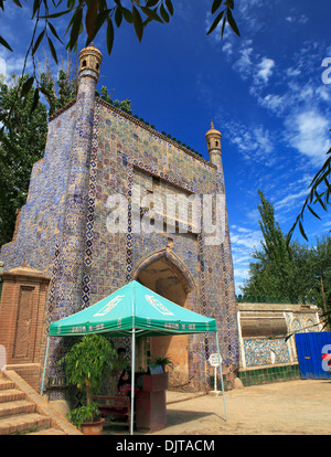 Portale di Afaq Khoja tomba, Kashgar (Kashi), Kashgar Prefettura, Xinjiang Uyghur Regione autonoma, Cina Foto Stock