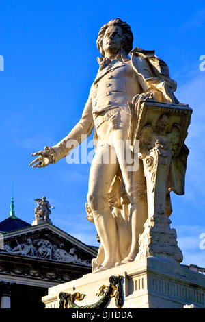 Statua di Wolfgang Amadeus Mozart a Vienna, in Austria, Europa Centrale Foto Stock