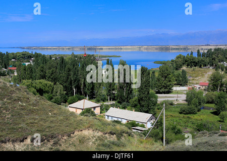 Issyk Kul lago, Karakol, Issyk Kul oblast, Kirghizistan Foto Stock