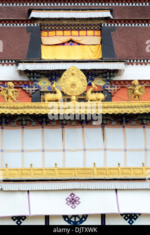 Monastero di Tashilhunpo, Shigatse, nel Tibet, Cina Foto Stock