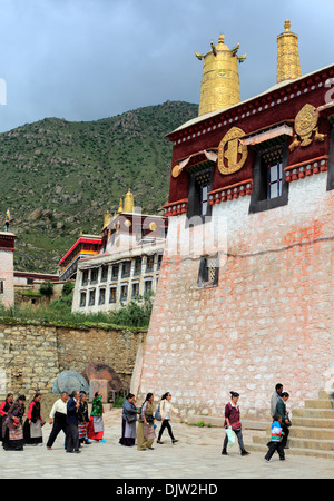 Monastero di Drepung, Mount Gephel, Prefettura di Lhasa, in Tibet, in Cina Foto Stock