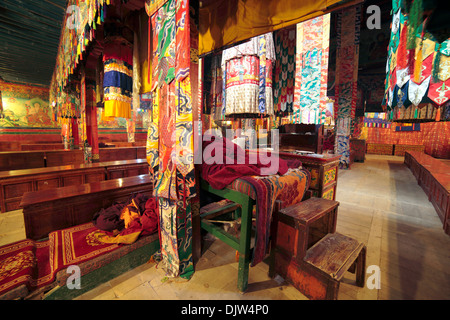 Monastero di Tsurphu, Prefettura di Lhasa, in Tibet, in Cina Foto Stock